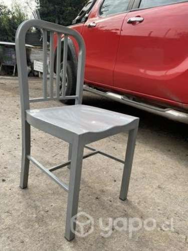 Silla Metálica Gris Segunda selección