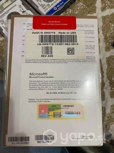 Licencia Original Windows Server 2016 STD ROK x64