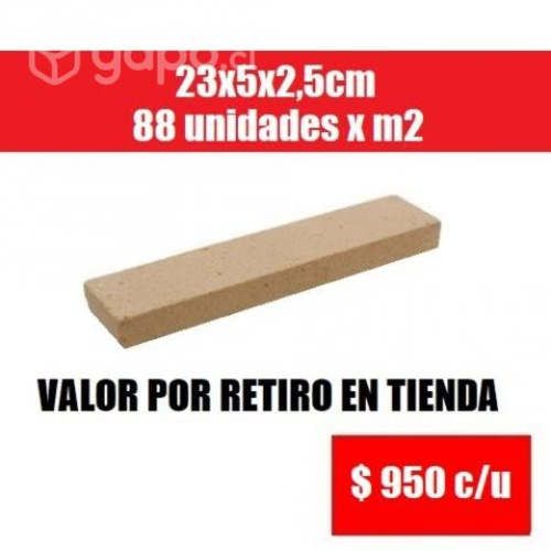 Ladrillo Refractario valores por retiro en tienda