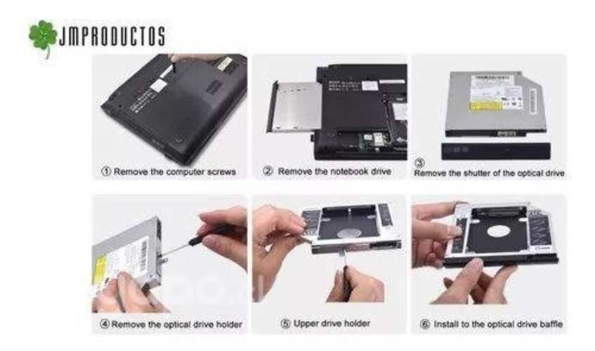 Caddy Adaptador 9.5mm Disco Macbook Notebook Sata