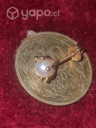 Aritos perla cultivada