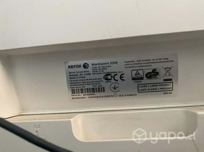 Multifuncional Xerox workcentre 3325 y Toners