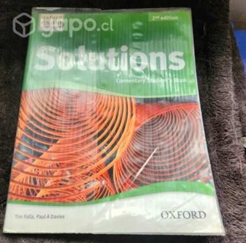 Libro de inglés solutions ed. Oxford