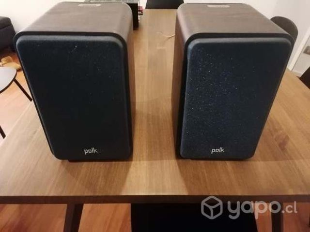 Parlantes Bookshelf Polk S15 + pedestales