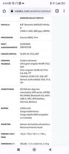 Samsung Note 10 plus