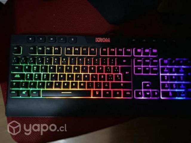 Teclado de membrana con luces
