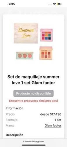 Hermoso Set Makeup Glam Factor