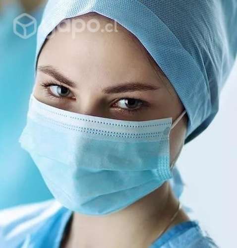 Mascarilla tres pliegues celeste caja de 50 unidad