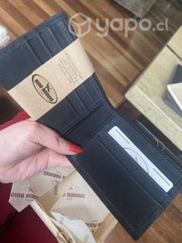 Billetera gino rodini de cuero