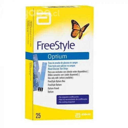 Cintas / tiras de glucosa freestyle 25 U