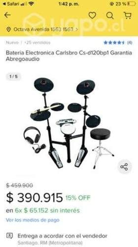 Batería Electronica Carslbro Cs-d120bp1 I