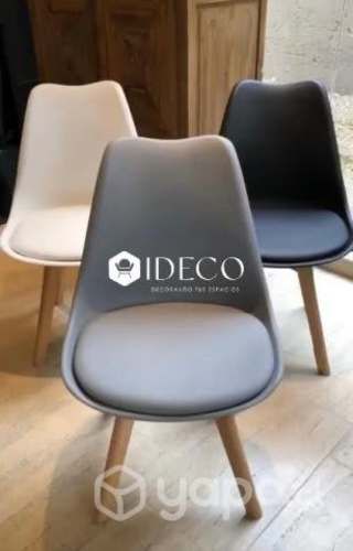 Sillas nuevas de ecocuero, acolchadas, resistente