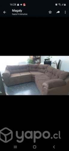 Sofa color chocolate excelente estado