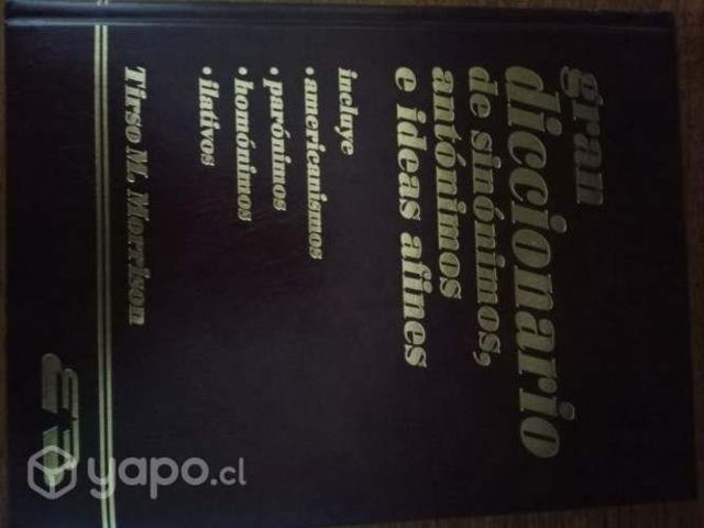 Libro sinónimos, antónimos e ideas afines