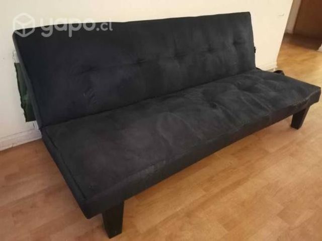 Futon negro muebles sur
