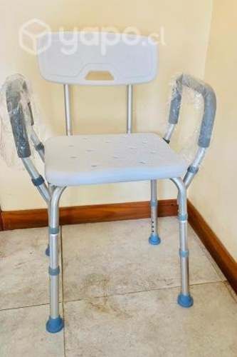 Silla De Ducha Con Respaldo Y Reposabrazo