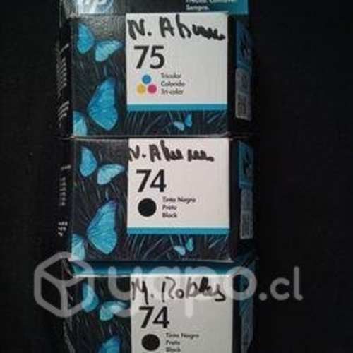 Cartuchos de tinta impresora hp