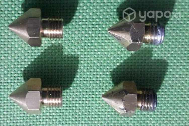 4 Boquillas 0.4mm para impresoras 3D