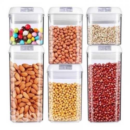 Set 6 Contenedores Herméticos De Almacenamiento