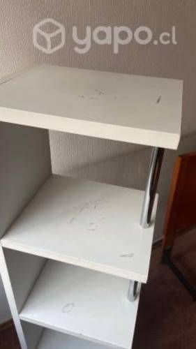 Repisa blanca de melamina