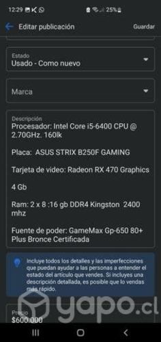 Pc gamer conversable por ocacion