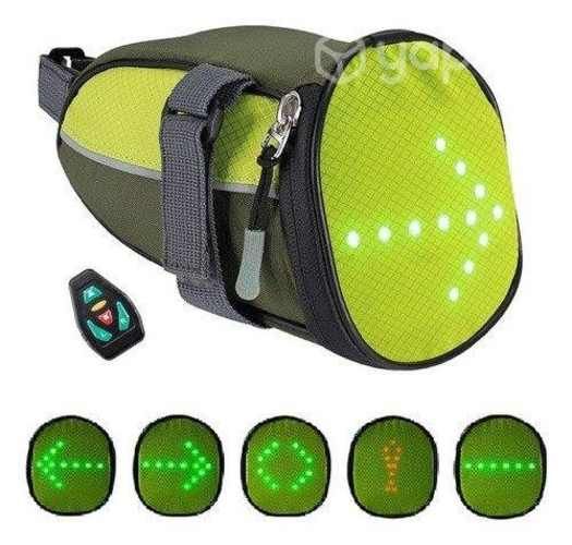 Bolso Para Bicicleta Con Indicador De Direcion Led