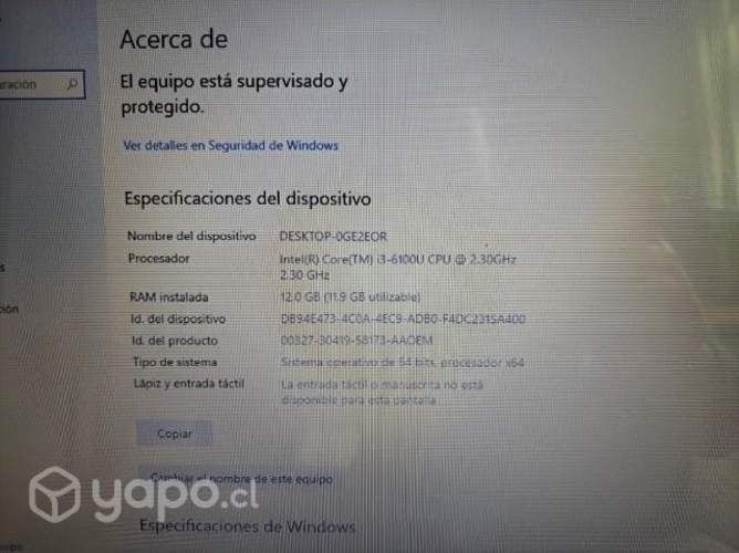 LAPTOP Asus modelo K555U