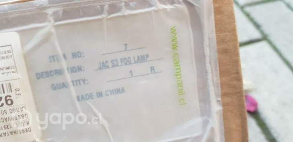 Neblinero delantero Jac S3