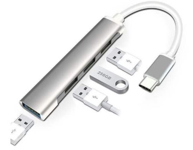 Adaptador Tarjeta Red Lan Hub Aluminio