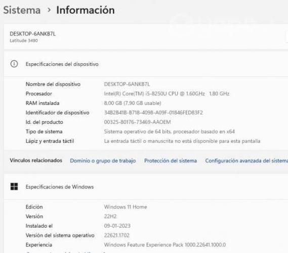 Notebook Del Latitude 3490