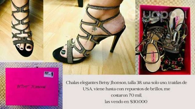 Chalas elegantes Betsy Jhonson una postura