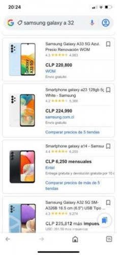 Samsung Galaxy A32 semi nuevo 128 gb