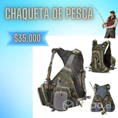 Chaqueta De Pesca Con Mochila Excelente Calidad