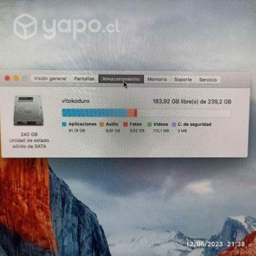 Mac Mini Procesador i5 - 8 Gb Ram SSD 250 Gb
