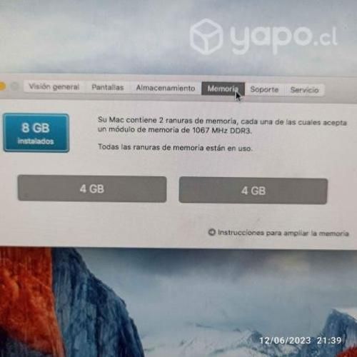 Mac Mini Procesador i5 - 8 Gb Ram SSD 250 Gb