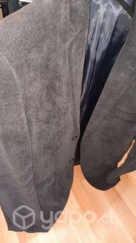 Blazer negro tela pana