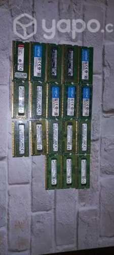 Memorias Ram DDR3 4GB/DDR4 4GB. NOTEBOOOK