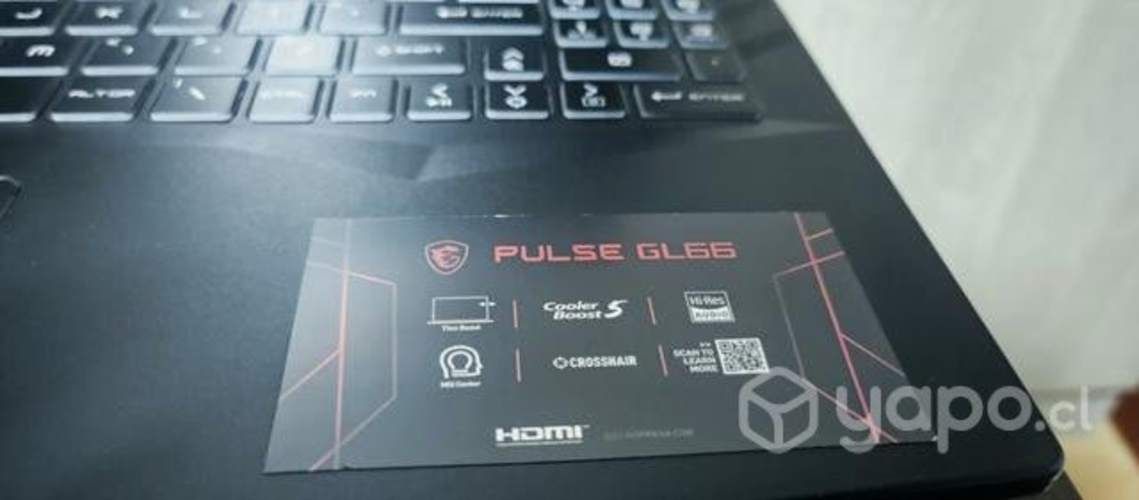 MSI Pulse GL66 casi nuevo y a precio conversable