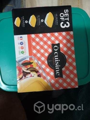 Set de Fuentes de vidrio (3 fuentes)