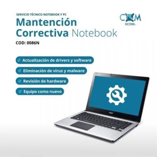 Servicio de mantencion correctiva notebook
