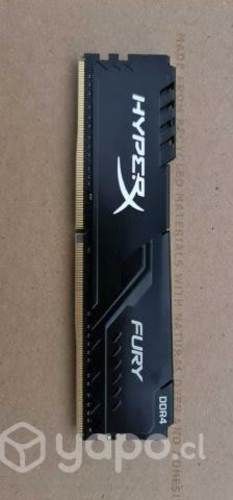 Memoria Ram HyperX® fury blackDDR4 8GB 2666MHz