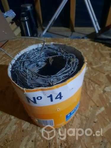 Alambre púas no. 14