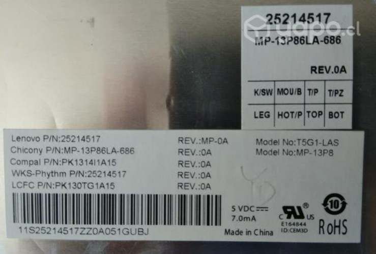 Teclado Notebook Lenovo G40-80