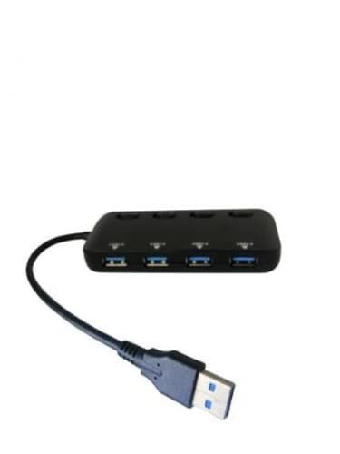 Hub USB 3.0 4 Puertos con Indicador Led e Interrup