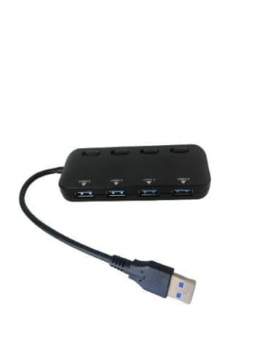 Hub USB 3.0 4 Puertos con Indicador Led e Interrup