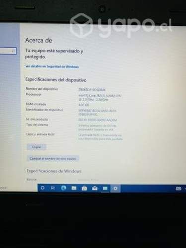 Notebook lenovo i5