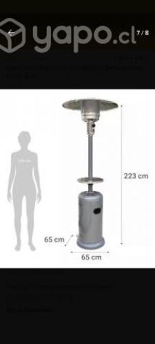 Estufa a gas exterior o de patio