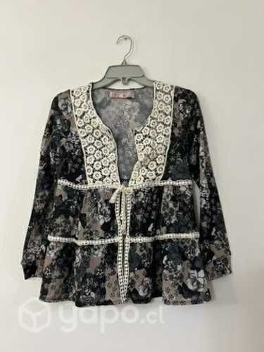 Tapado Marca Mor Talla S Color Negro Y Cafe