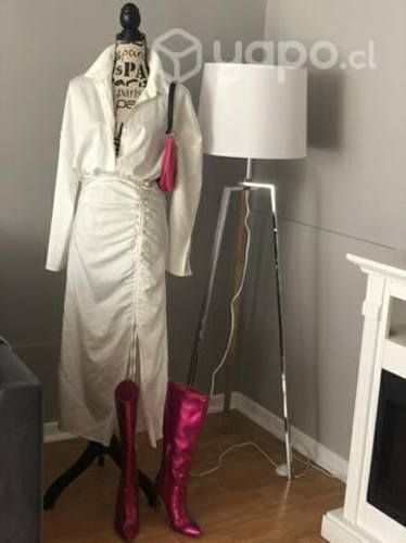 Hermoso vestido talla 36 nuevo con frunce