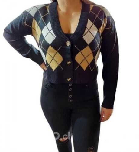 Cardigan set escocés